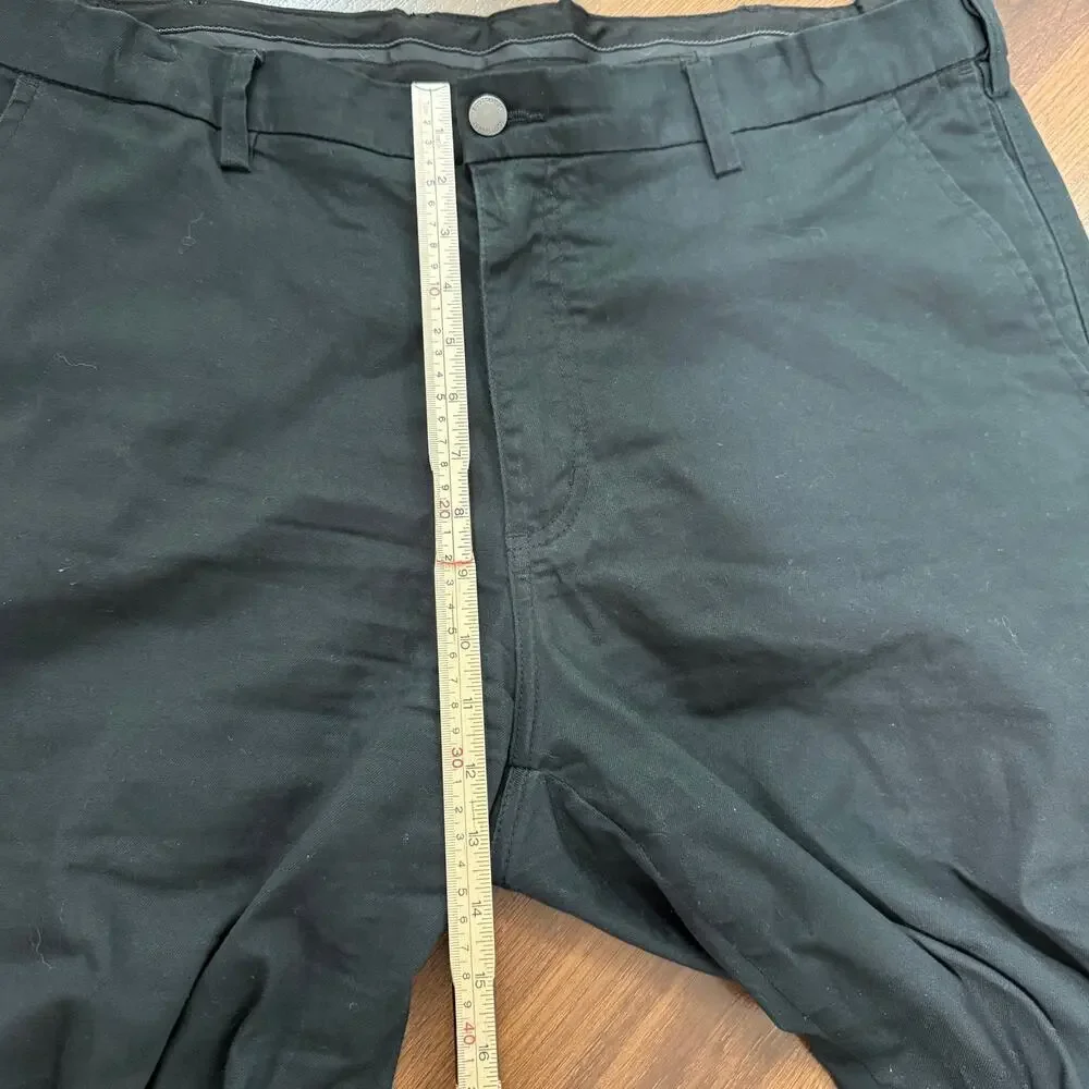 SCOTTeVEST Chino Tech Men's Pants Casual Utility Travel Workwear Black Sz 42x30